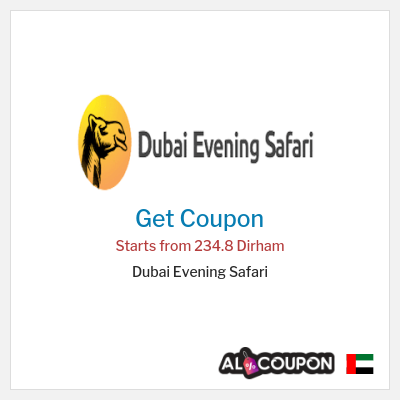 Coupon discount code for Dubai Evening Safari 55% OFF