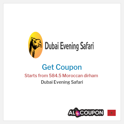 Coupon discount code for Dubai Evening Safari 55% OFF