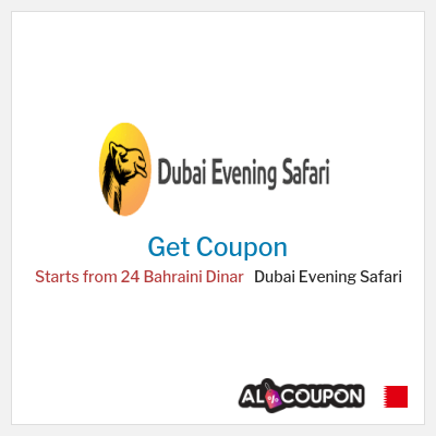 Coupon discount code for Dubai Evening Safari 55% OFF