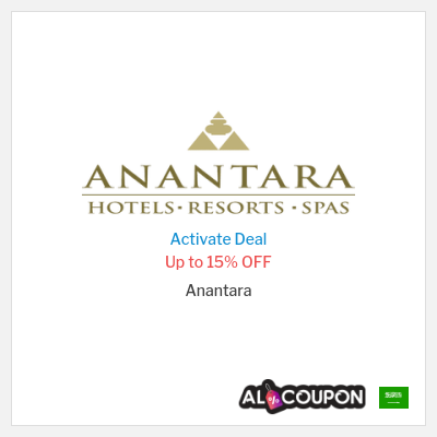 Special Deal for Anantara Up to 15% OFF