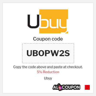 Coupon for Ubuy (UBOPW2S) 5% Reduction