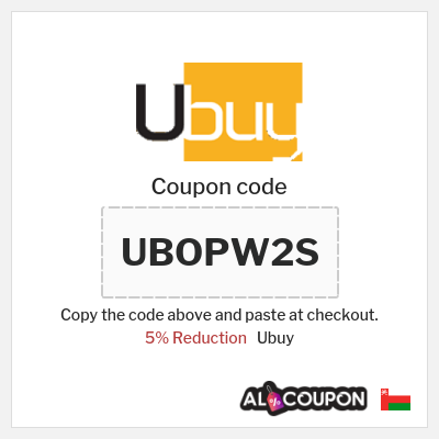 Coupon for Ubuy (UBOPW2S) 5% Reduction