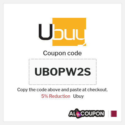 Coupon for Ubuy (UBOPW2S) 5% Reduction