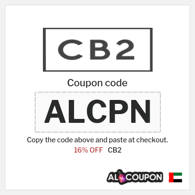 Coupon for CB2 (ALCPN) 16% OFF