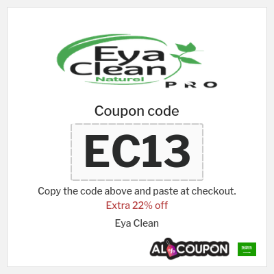 Coupon discount code for Eya Clean 22% OFF