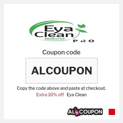 Coupon discount code for Eya Clean 10% OFF