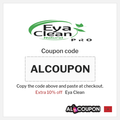 Coupon discount code for Eya Clean 10% OFF