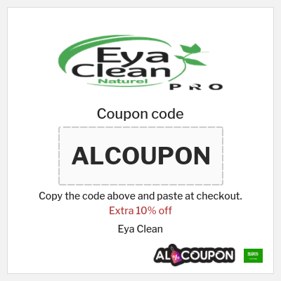 Coupon for Eya Clean (ALCOUPON) Extra 10% off