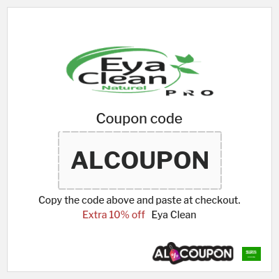 Coupon for Eya Clean (ALCOUPON) Extra 10% off