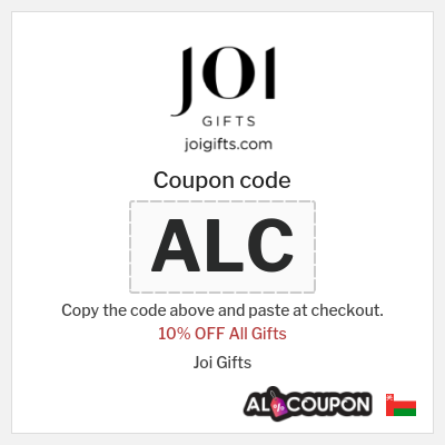 Coupon for Joi Gifts (ALC) 10% OFF All Gifts