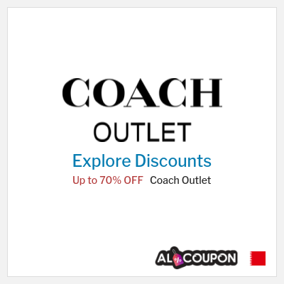 Sale for Coach Outlet Up to 70% OFF