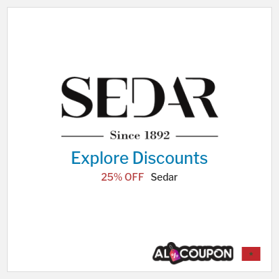 Sale for Sedar 25% OFF
