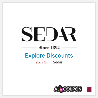 Sale for Sedar 25% OFF