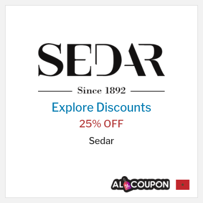 Sale for Sedar 25% OFF