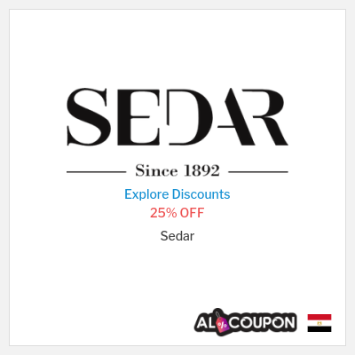 Sale for Sedar 25% OFF