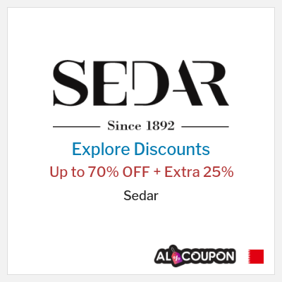 Sale for Sedar Up to 70% OFF + Extra 25%