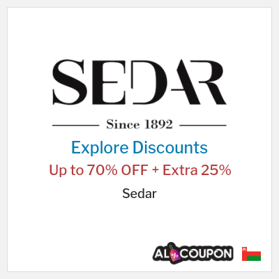 Sale for Sedar Up to 70% OFF + Extra 25%