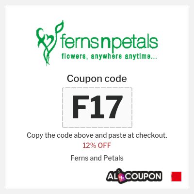 Coupon for Ferns and Petals (F17) 12% OFF
