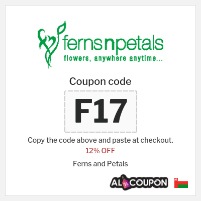Coupon for Ferns and Petals (F17) 12% OFF