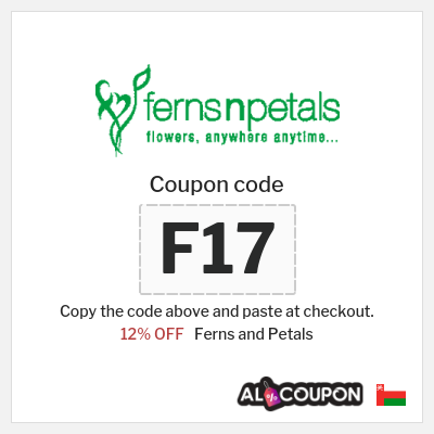 Coupon for Ferns and Petals (F17) 12% OFF