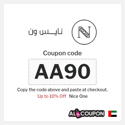 Coupon for Nice One (AA90) Up to 10% Off