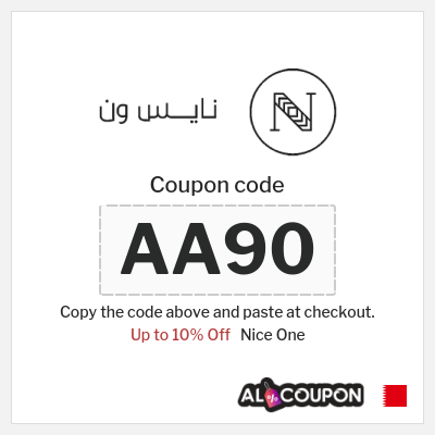 Coupon for Nice One (AA90) Up to 10% Off