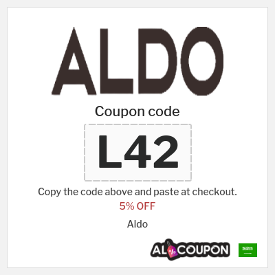 Coupon for Aldo (L42) 5% OFF
