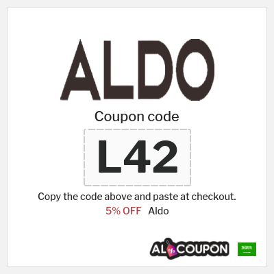 Coupon for Aldo (L42) 5% OFF
