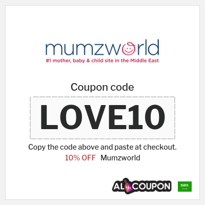 Coupon for Mumzworld (LOVE10) 10% OFF