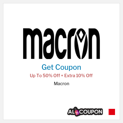 Coupon discount code for Macron 10% OFF