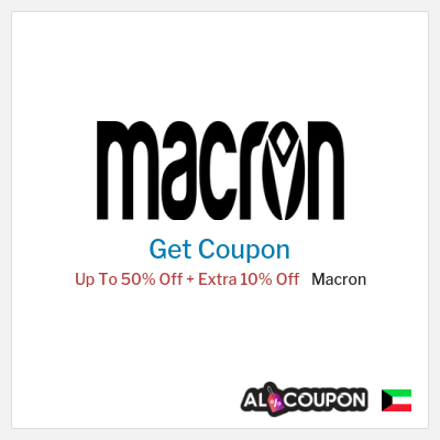 Coupon discount code for Macron 10% OFF