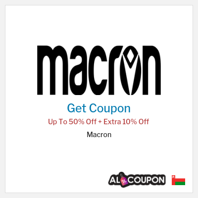 Coupon discount code for Macron 10% OFF