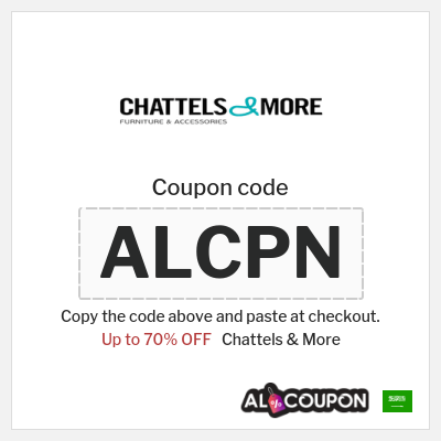 Coupon discount code for Chattels & More 70% OFF