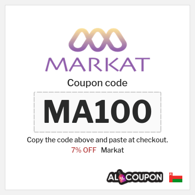 Coupon discount code for Markat Special offers