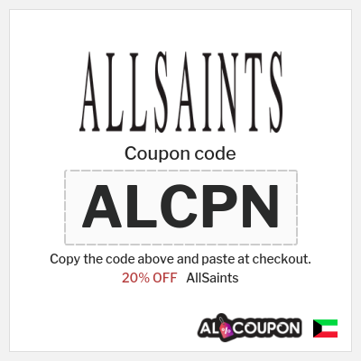 Coupon discount code for AllSaints Up to 20% OFF