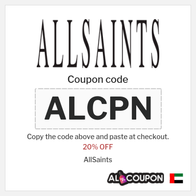 Coupon for AllSaints (ALCPN) 20% OFF