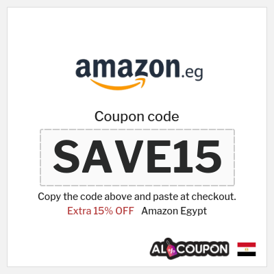 Coupon for Amazon Egypt (SAVE15) Extra 15% OFF