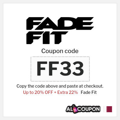 Coupon discount code for Fade Fit 22% OFF
