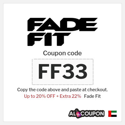 Coupon discount code for Fade Fit 22% OFF