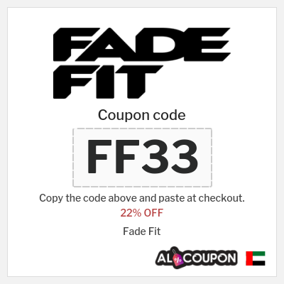 Coupon for Fade Fit (FF33) 22% OFF