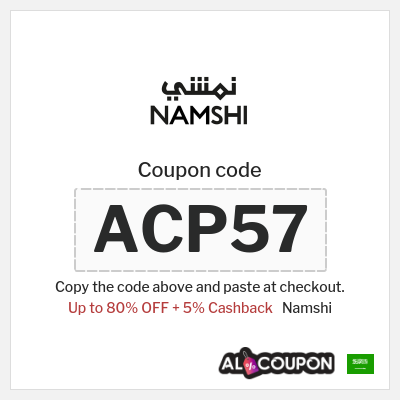 Namshi Coupon (ACP57) Namshi discount code 2026