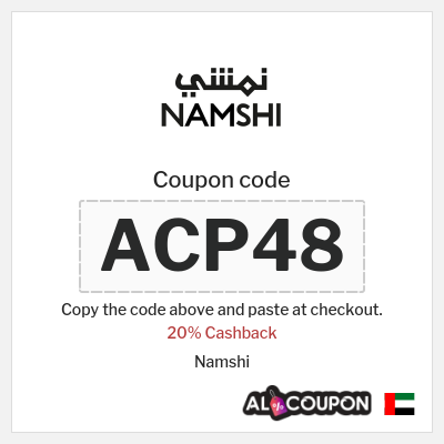 Coupon for Namshi (ACP52) 20% Cashback