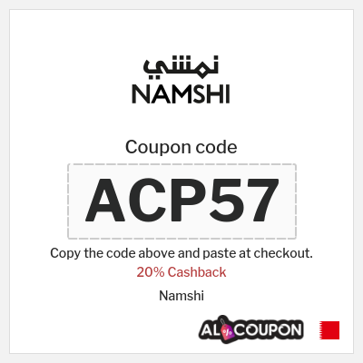 Coupon for Namshi (ACP53) 20% Cashback