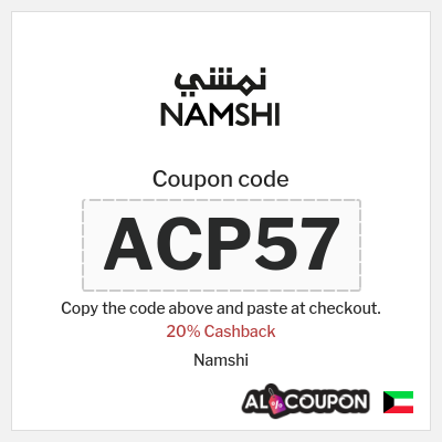 Coupon for Namshi (ACP53) 20% Cashback