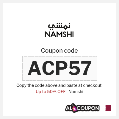 Namshi Coupon (ACP57) Namshi discount code 2025