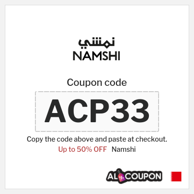 Namshi Coupon (ACP33) Namshi discount code 2025
