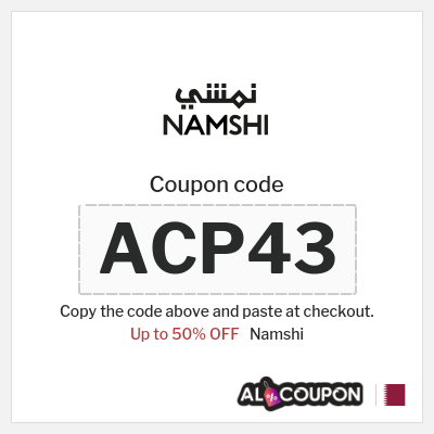 Namshi Coupon (ACP43) Namshi discount code 2025