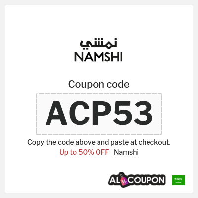Namshi Coupon (ACP53) Namshi discount code 2025