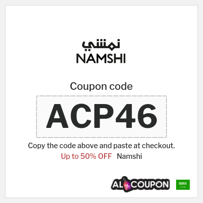 Namshi Coupon (ACP46) Namshi discount code 2025