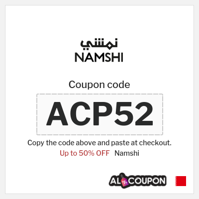 Namshi Coupon (ACP52) Namshi discount code 2025